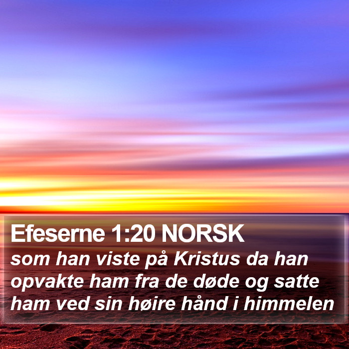 Efeserne 1:20 NORSK Bible Study