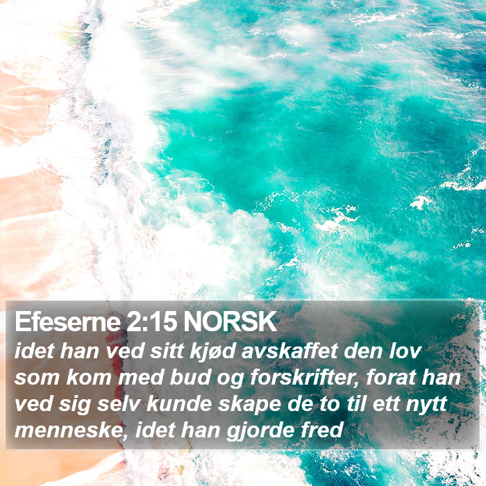 Efeserne 2:15 NORSK Bible Study