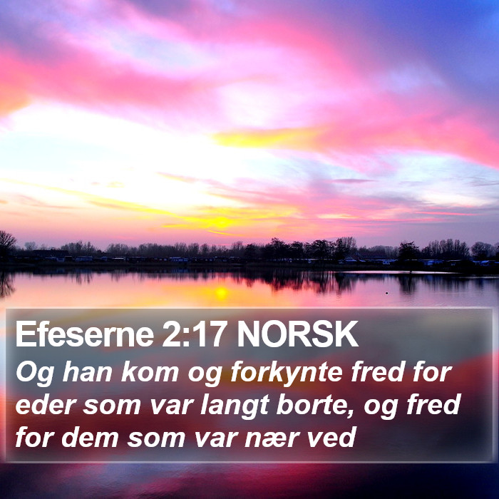 Efeserne 2:17 NORSK Bible Study