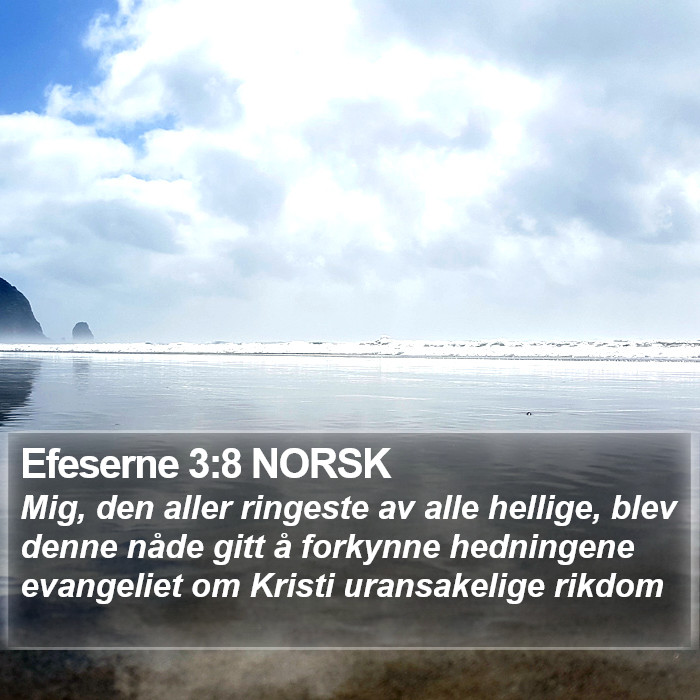 Efeserne 3:8 NORSK Bible Study