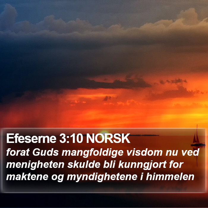 Efeserne 3:10 NORSK Bible Study