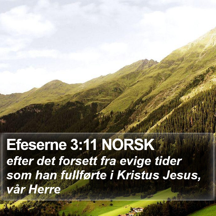 Efeserne 3:11 NORSK Bible Study