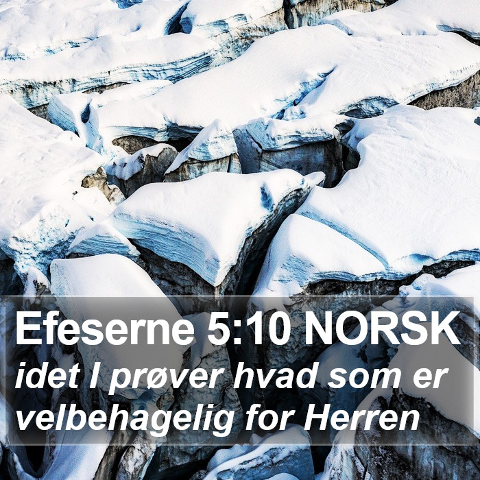 Efeserne 5:10 NORSK Bible Study