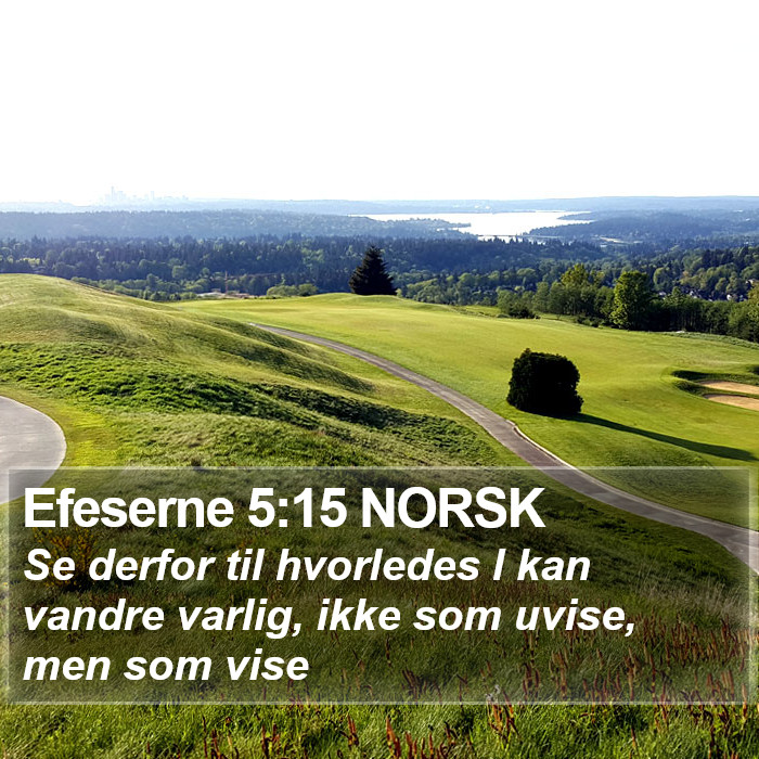 Efeserne 5:15 NORSK Bible Study