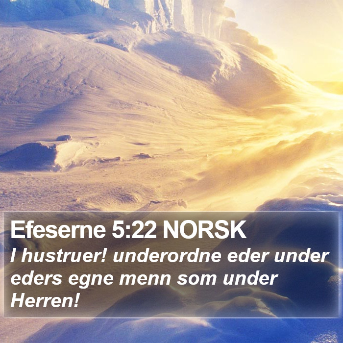Efeserne 5:22 NORSK Bible Study