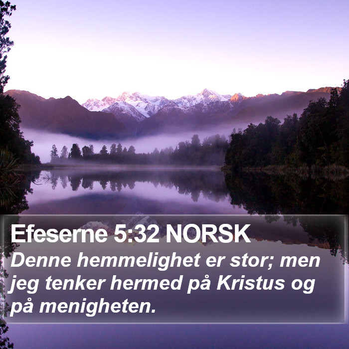 Efeserne 5:32 NORSK Bible Study