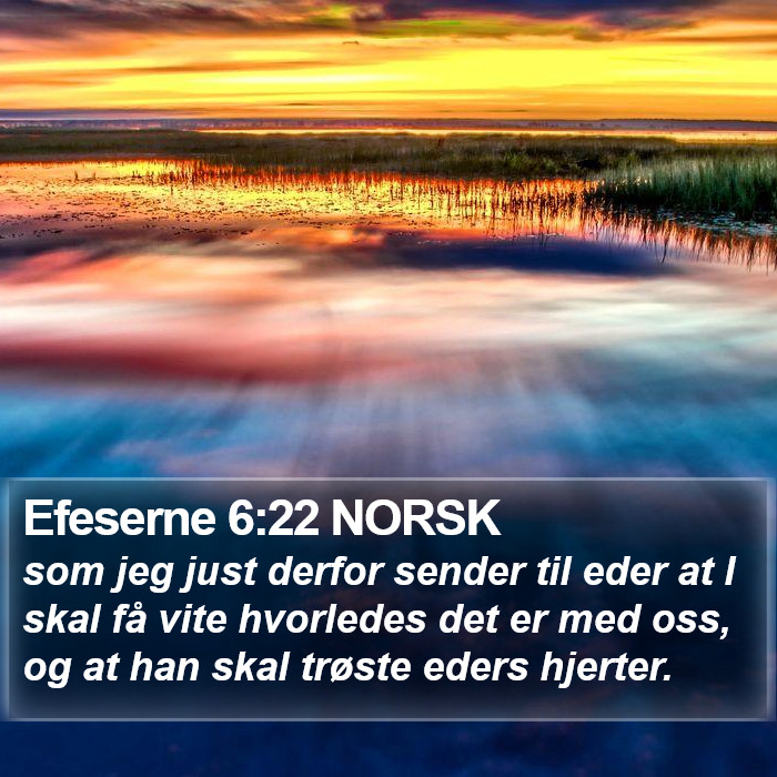 Efeserne 6:22 NORSK Bible Study