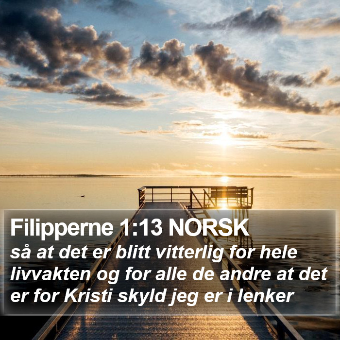 Filipperne 1:13 NORSK Bible Study