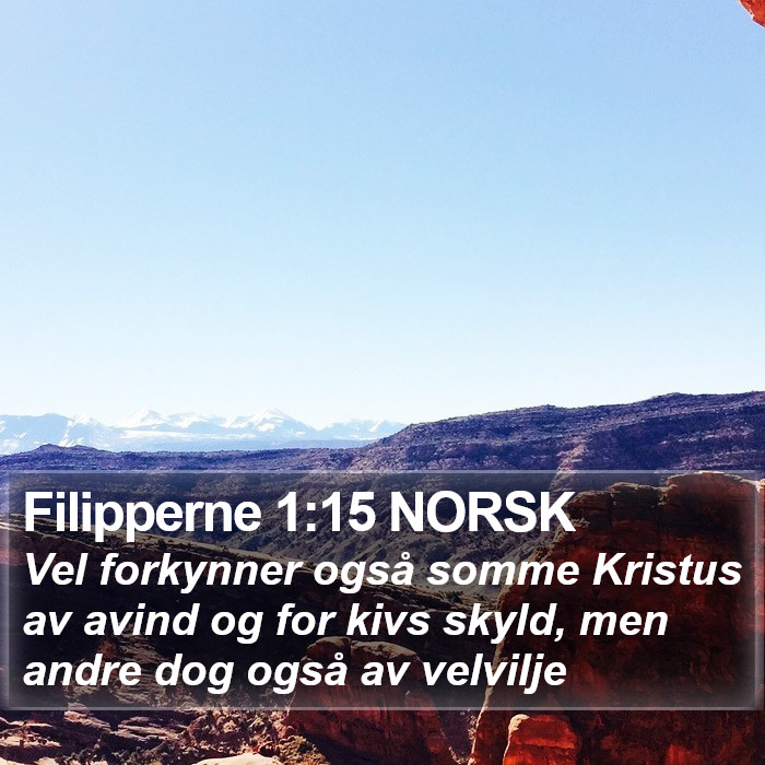 Filipperne 1:15 NORSK Bible Study