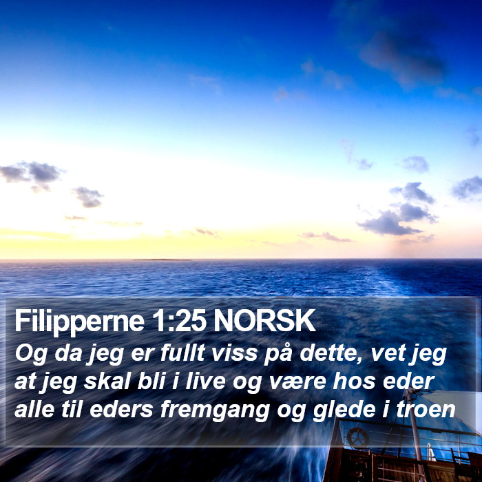 Filipperne 1:25 NORSK Bible Study