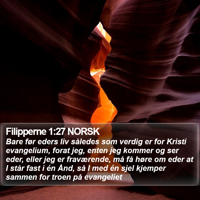 Filipperne 1:27 NORSK Bible Study