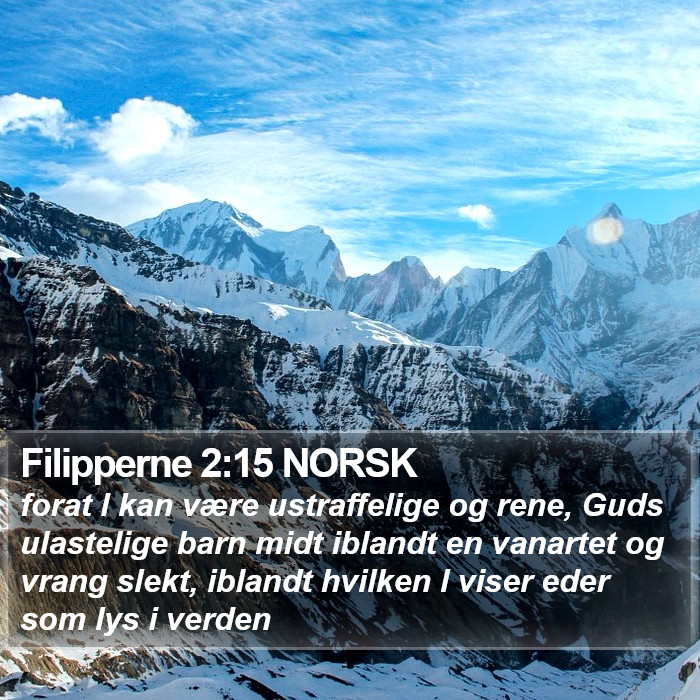 Filipperne 2:15 NORSK Bible Study