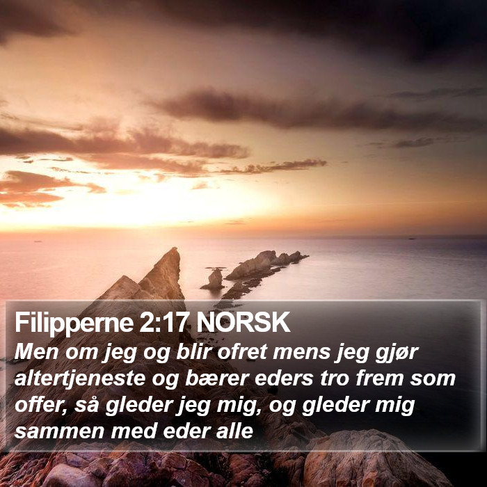 Filipperne 2:17 NORSK Bible Study