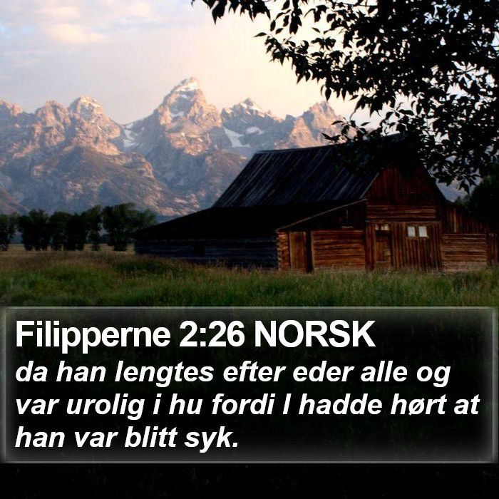 Filipperne 2:26 NORSK Bible Study