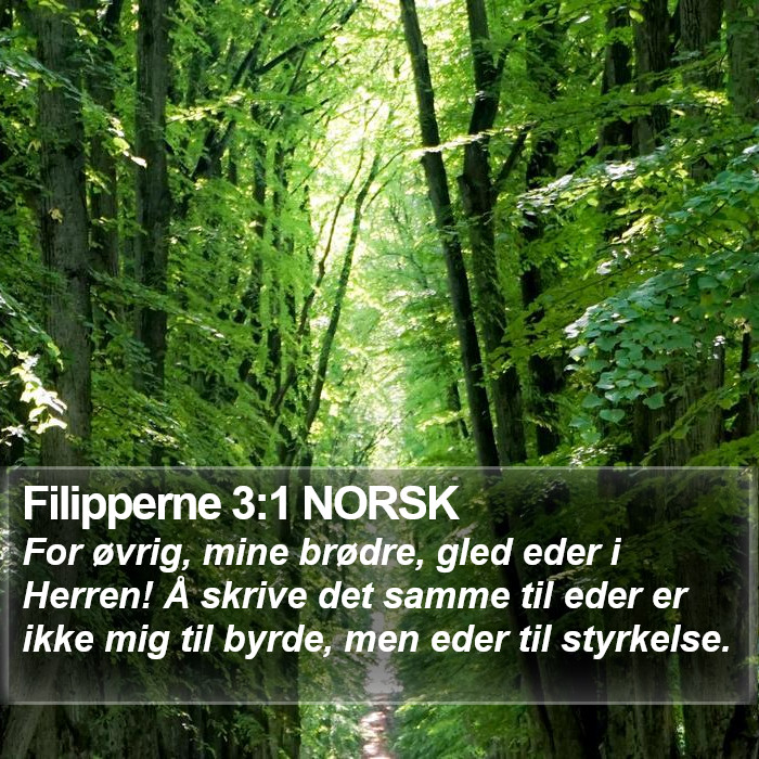 Filipperne 3:1 NORSK Bible Study