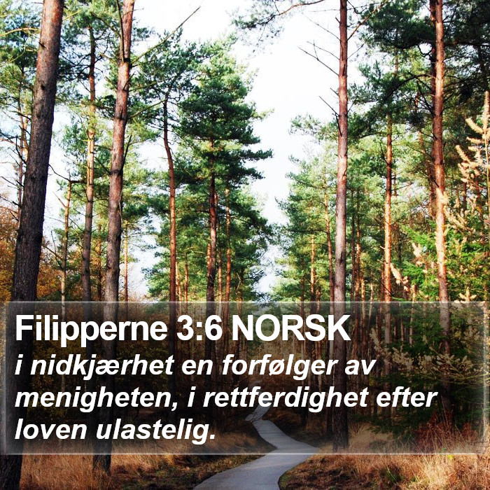 Filipperne 3:6 NORSK Bible Study