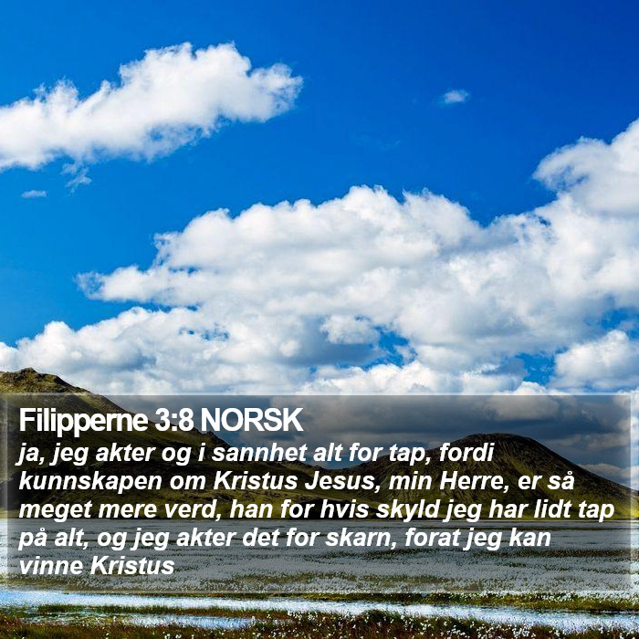 Filipperne 3:8 NORSK Bible Study