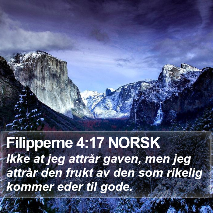 Filipperne 4:17 NORSK Bible Study