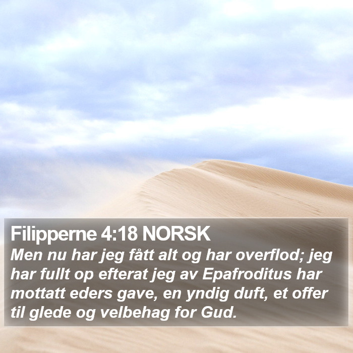 Filipperne 4:18 NORSK Bible Study