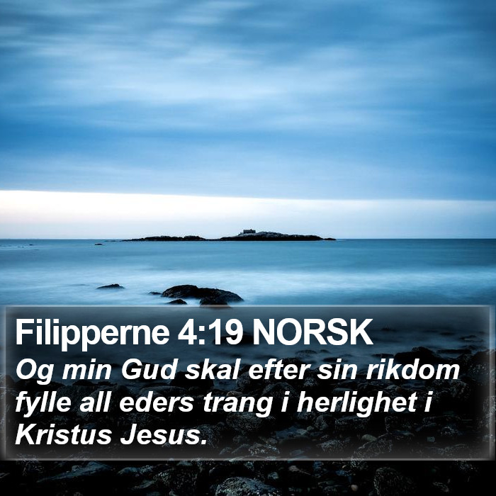 Filipperne 4:19 NORSK Bible Study