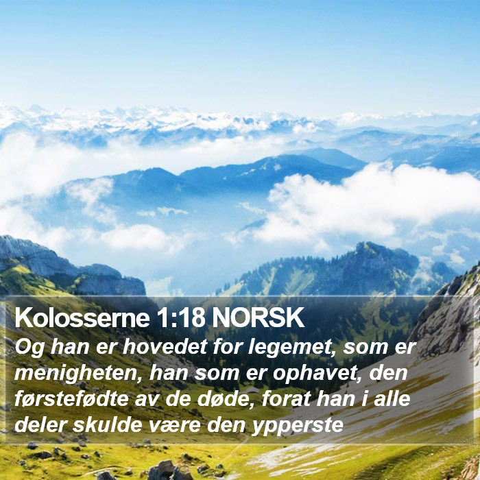 Kolosserne 1:18 NORSK Bible Study