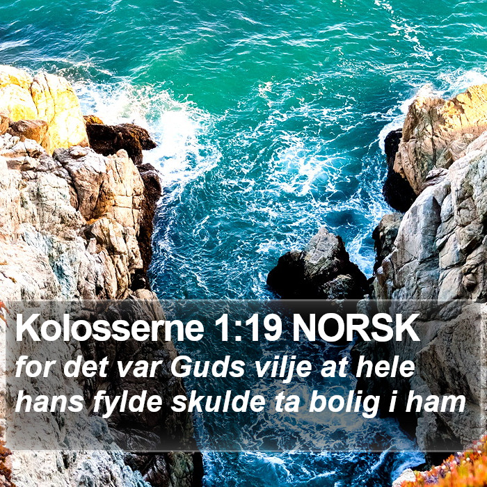 Kolosserne 1:19 NORSK Bible Study