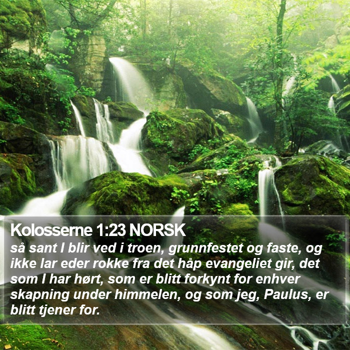 Kolosserne 1:23 NORSK Bible Study