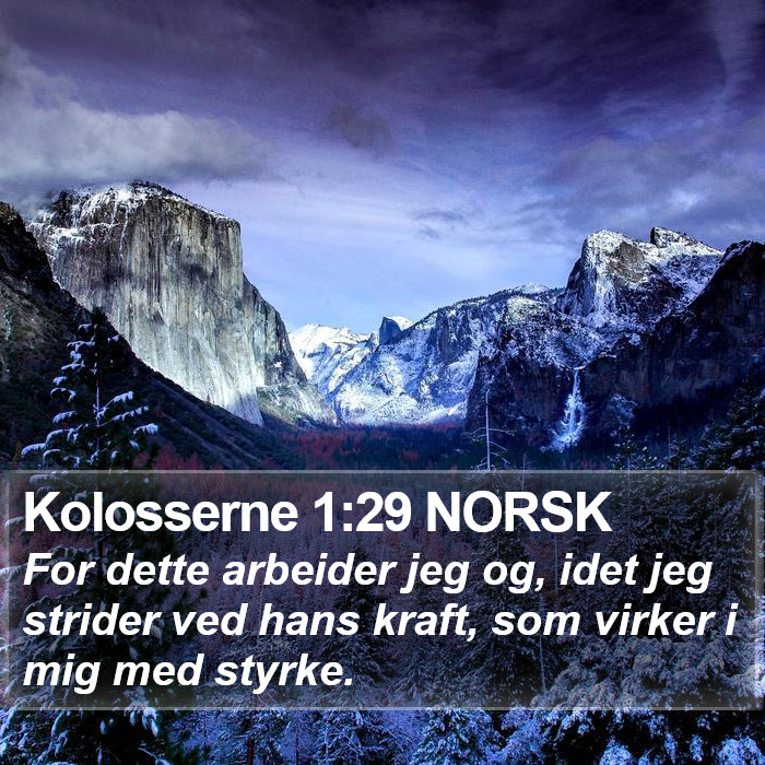 Kolosserne 1:29 NORSK Bible Study