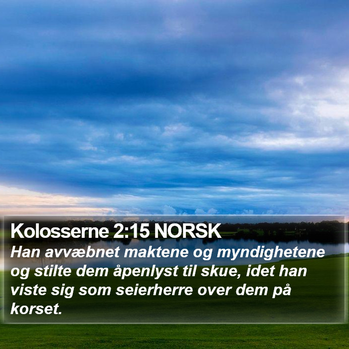 Kolosserne 2:15 NORSK Bible Study