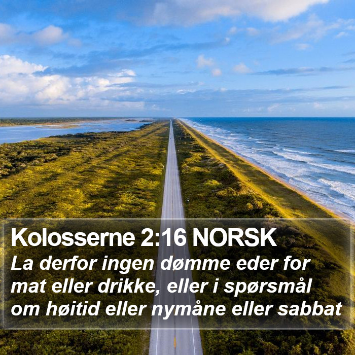 Kolosserne 2:16 NORSK Bible Study