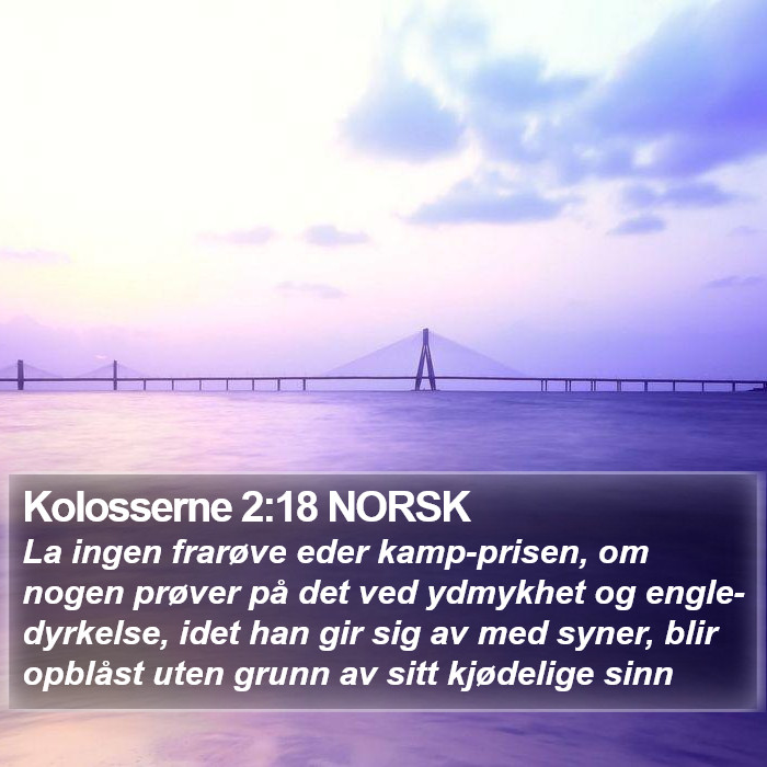 Kolosserne 2:18 NORSK Bible Study