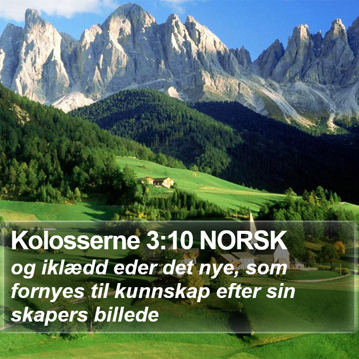 Kolosserne 3:10 NORSK Bible Study