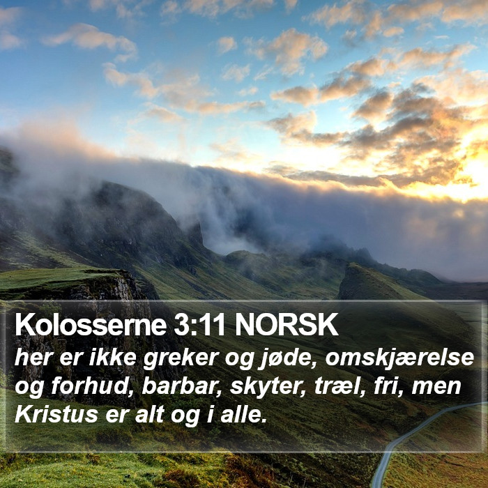 Kolosserne 3:11 NORSK Bible Study