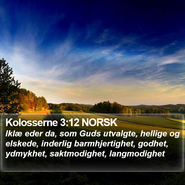 Kolosserne 3:12 NORSK Bible Study