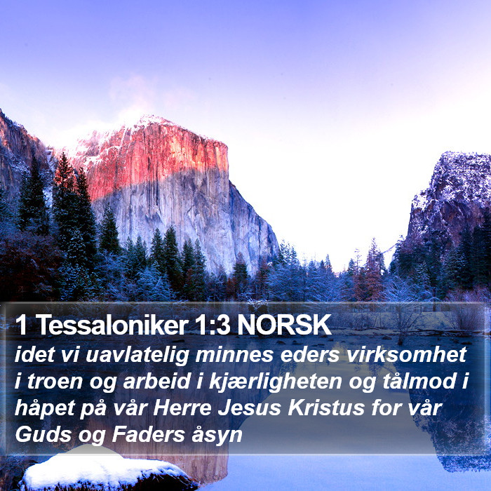 1 Tessaloniker 1:3 NORSK Bible Study