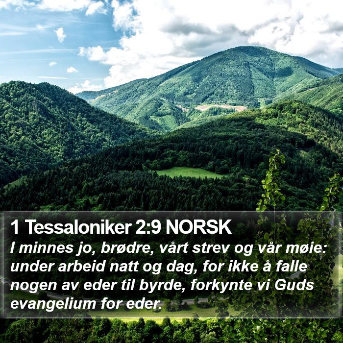 1 Tessaloniker 2:9 NORSK Bible Study