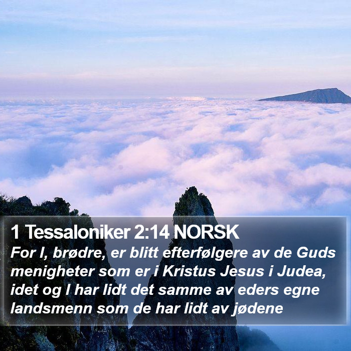 1 Tessaloniker 2:14 NORSK Bible Study