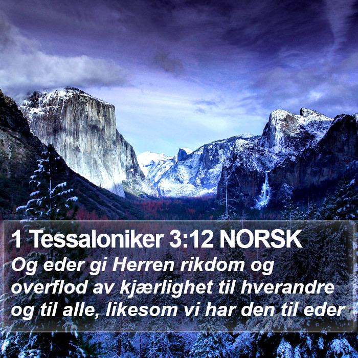 1 Tessaloniker 3:12 NORSK Bible Study