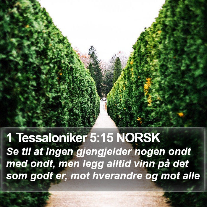 1 Tessaloniker 5:15 NORSK Bible Study