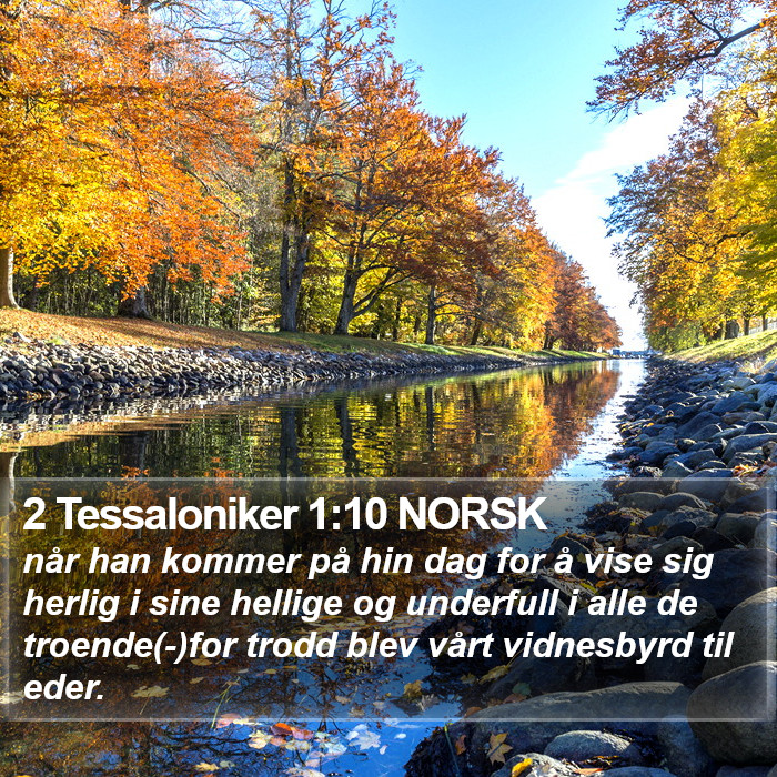 2 Tessaloniker 1:10 NORSK Bible Study