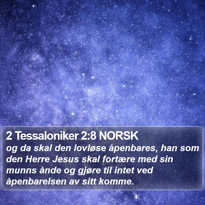 2 Tessaloniker 2:8 NORSK Bible Study