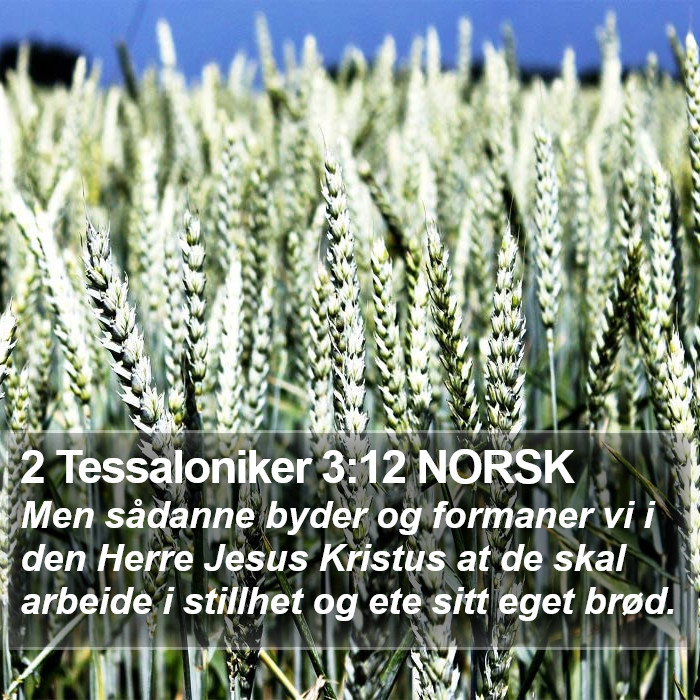 2 Tessaloniker 3:12 NORSK Bible Study