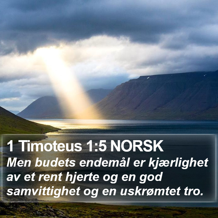 1 Timoteus 1:5 NORSK Bible Study