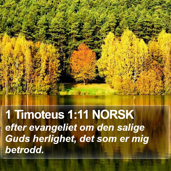 1 Timoteus 1:11 NORSK Bible Study