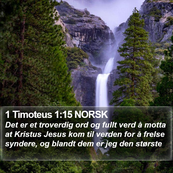 1 Timoteus 1:15 NORSK Bible Study