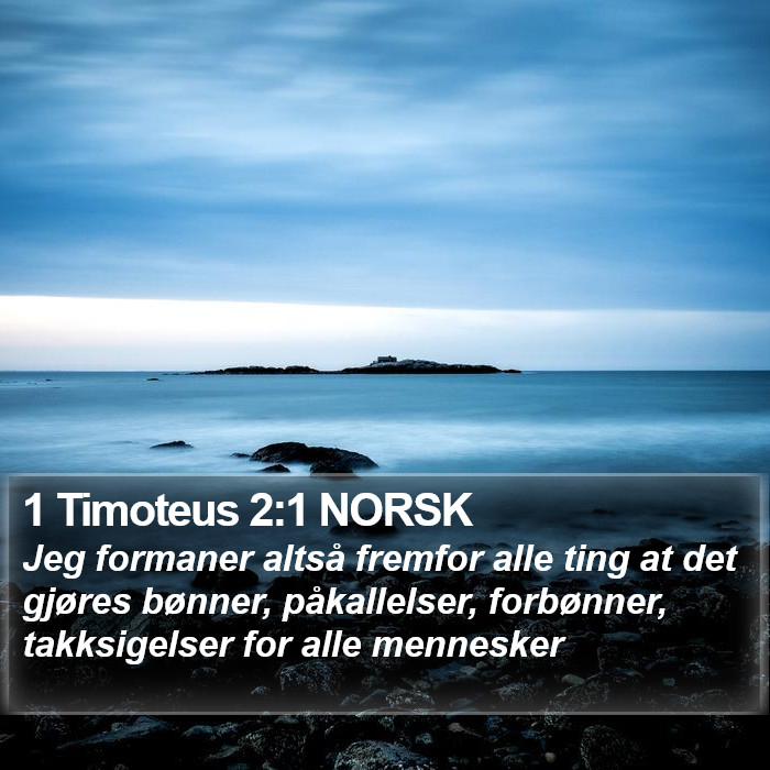 1 Timoteus 2:1 NORSK Bible Study