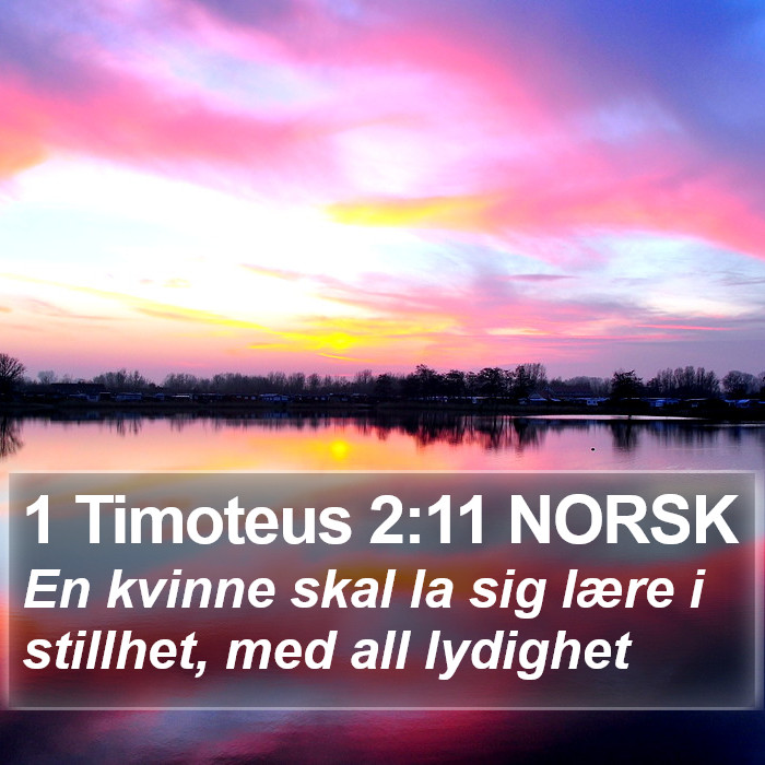 1 Timoteus 2:11 NORSK Bible Study