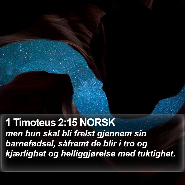 1 Timoteus 2:15 NORSK Bible Study