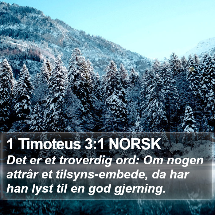 1 Timoteus 3:1 NORSK Bible Study