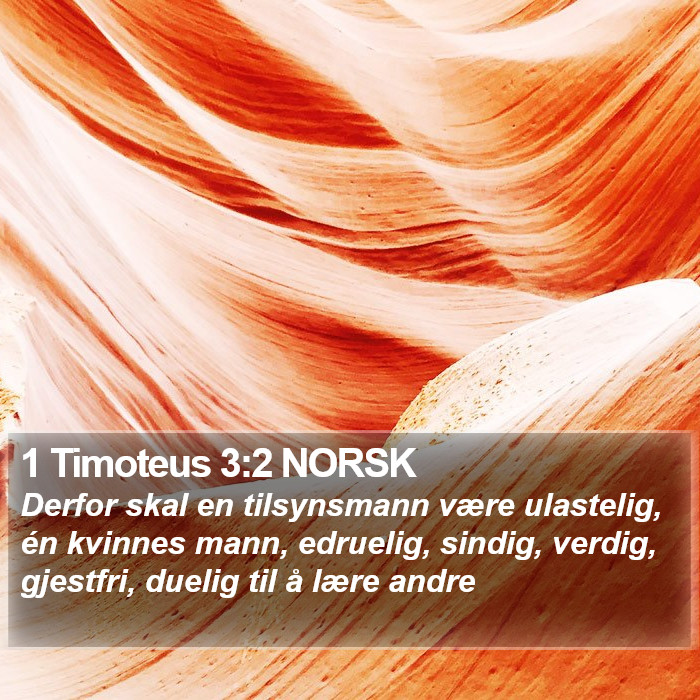 1 Timoteus 3:2 NORSK Bible Study